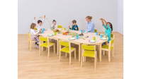 Möbel-Set Bunga aus 4 Tischen und 10 Stühlen – Bild 3