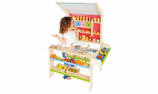 95703-01-Kinderkaufladen Kinderkaufladen mit Einkaufswagen - 95703 01 Kinderkaufladen