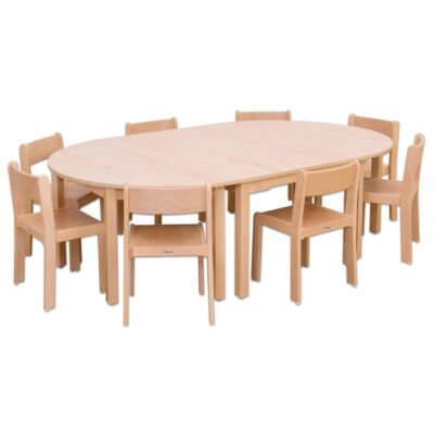 Möbel-Set Karima aus 3 Tischen und 8 Stühlen