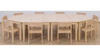 Möbel-Set Kusuma aus 4 Tischen und 10 Stühlen – Bild 3