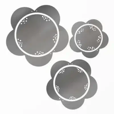 Blumen-Spiegel, 3er-Set