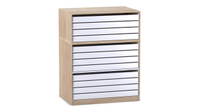 Flexeo® Papier- und Bilderschrank, 12 große Auszüge – Bild 9