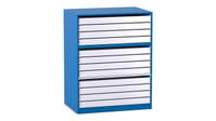 Flexeo® Papier- und Bilderschrank, 12 große Auszüge – Bild 22