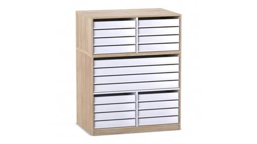 Flexeo-Papier-und-Bilderschrank-16-kleine-Auszuege-4-grosse-Auszuege-mittig-809108V0006_P01-ZD Flexeo® Papier- und Bilderschrank, 16 kleine Auszüge, 4 große Auszüge mittig - Flexeo Papier und Bilderschrank 16 kleine Auszuege 4 grosse Auszuege mittig 809108V0006 P01 ZD