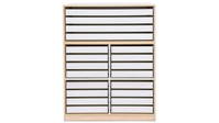 Flexeo® Papier- und Bilderschrank, 16 kleine Auszüge, 4 große Auszüge oben – Bild 27
