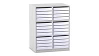 Flexeo® Papier- und Bilderschrank, 24 kleine Auszüge – Bild 17