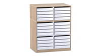 Flexeo® Papier- und Bilderschrank, 24 kleine Auszüge – Bild 7