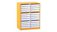Flexeo® Papier- und Bilderschrank, 24 kleine Auszüge – Bild 11