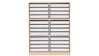 Flexeo® Papier- und Bilderschrank, 24 kleine Auszüge – Bild 23
