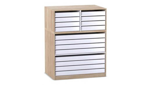 Flexeo-Papier-und-Bilderschrank-8-grosse-Auszuege-8-kleine-Auszuege-oben-809106V0006_P01-ZD Flexeo® Papier- und Bilderschrank, 8 große Auszüge, 8 kleine Auszüge oben - Flexeo Papier und Bilderschrank 8 grosse Auszuege 8 kleine Auszuege oben 809106V0006 P01 ZD