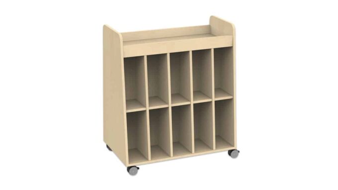 Flexeo-Taschenwagen-Armadio-20-Faecher-Ablage-oben-809192_a-ZD