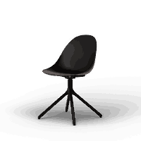 Hiro - Ergonomischer Schalenstuhl aus recyceltem Material mit Metallgestell – Bild 4