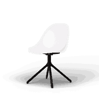 Hiro - Ergonomischer Schalenstuhl aus recyceltem Material mit Metallgestell – Bild 3