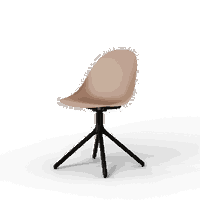 Hiro - Ergonomischer Schalenstuhl aus recyceltem Material mit Metallgestell – Bild 2