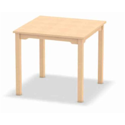 Tisch mit Quadratstollen-Massivholzgestell