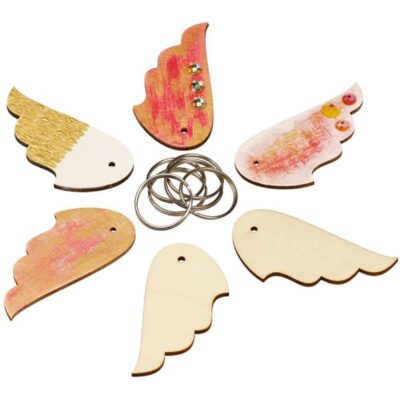 Schlüsselanhänger "Flügel" 6er Set