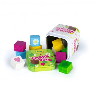 Schokowürfel in der Dose - Kaufladenartikel