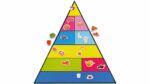 Lebensmittelpyramide und 50 Bilder, magnetisches Set - 70825 a