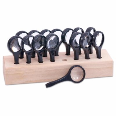 Lupenständer aus Holz