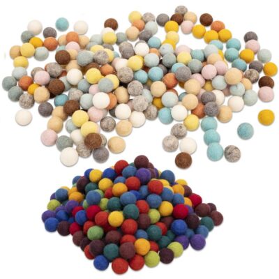 Filzkugeln, 12 Farben, 240 Stück