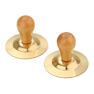Finger-Cymbeln mit Holzgriff