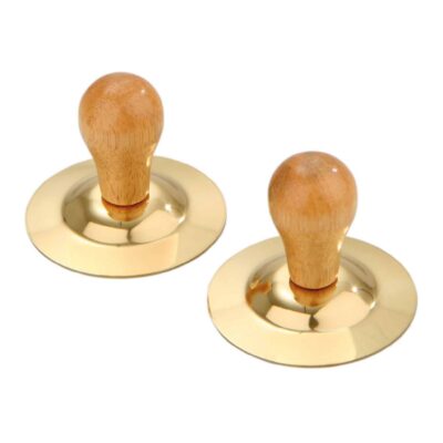 Finger-Cymbeln mit Holzgriff