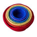 Regenbogen-Filzschalen, stapelbar, 7-tlg. - Betzold Regenbogen Filzschalen stapelbar 7 tlg E 763356 h ZN