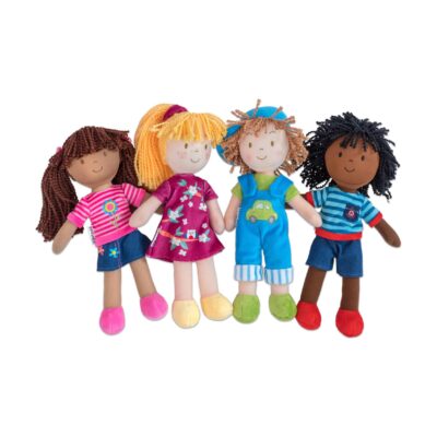 Stoffpuppen, 4er-Set