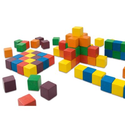 Würfel aus Holz, 100 Stück