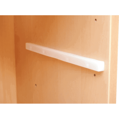 Führungsschienen für Holzbehälter