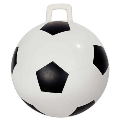 Hüpfball im Fußball-Design
