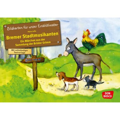 Bremer Stadtmusikanten. Kamishibai-Bildkartenset