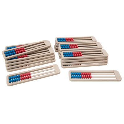 Set mit 24 treeNside-Rechenrahmen mit Farbblöcken, ZR bis 20