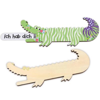 Lesekroko „Spucks-Aus“, blanko