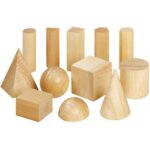 Geometriekörper aus Holz, 12 Stück - 89022 bdefops