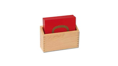 Fühl- und Tastplatten „Ziffern“ in Holzbox