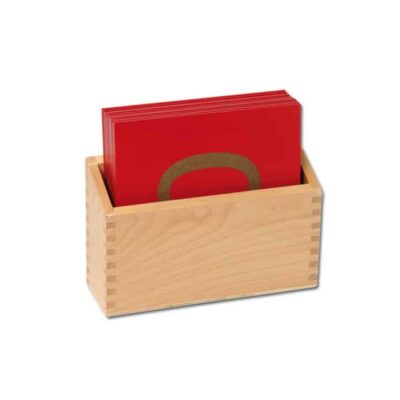 Fühl- und Tastplatten „Ziffern“ in Holzbox