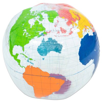 Aufblasbare Weltkugel