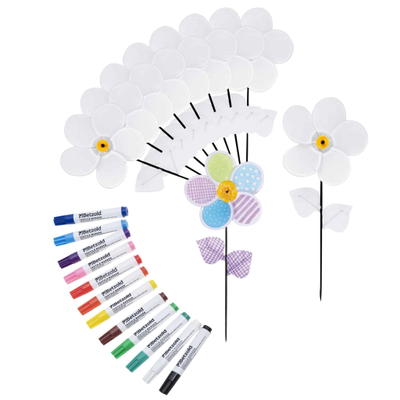Bastelset Windrad-Blumen