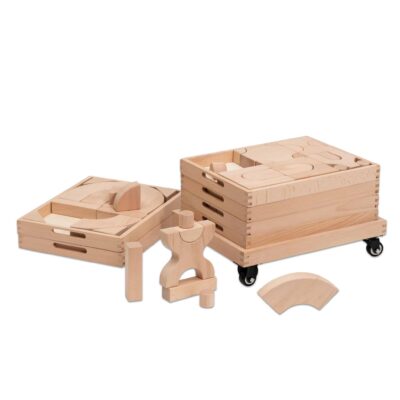 Bausteinwagen mit 6 Fächern