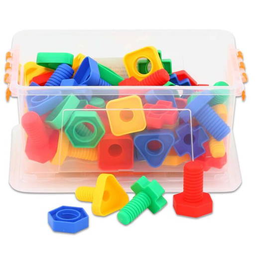 Betzold-Buntes-Schraubenspiel-64-tlg-E_41250_a-ZN Buntes Schraubenspiel, 64-tlg. - Betzold Buntes Schraubenspiel 64 tlg E 41250 a ZN