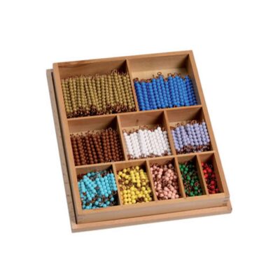 Großer Satz Perlenstäbchen zur Multiplikation