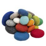 Regenbogen-Filzkiesel, 20-tlg. - Betzold Regenbogen Filzkiesel 20 tlg E 763358 h ZN
