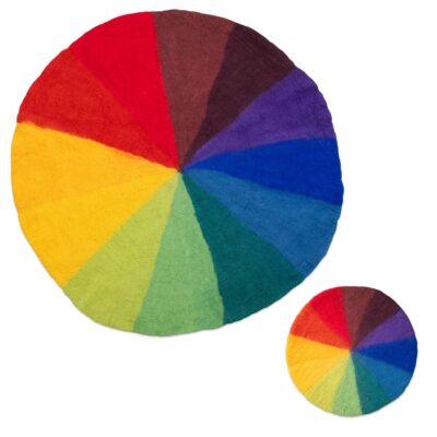 Regenbogen-Filzmatte