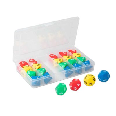 Sortierbox mit 24 Stellenwert-Würfeln