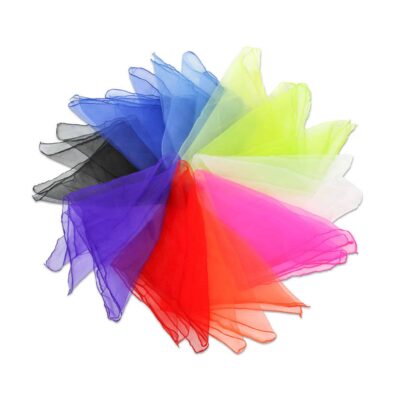 Chiffon-Tücher in 10 Farben, 10 Stück