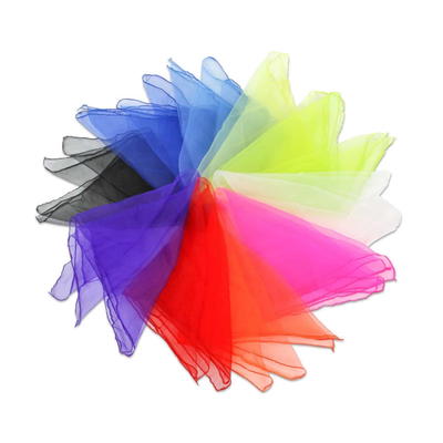 Chiffon-Tücher in 10 Farben, 10 Stück
