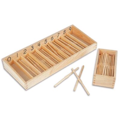 Stäbchen-Box mit 19 cm langen Stäbchen