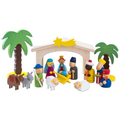 Weihnachtskrippe aus Holz