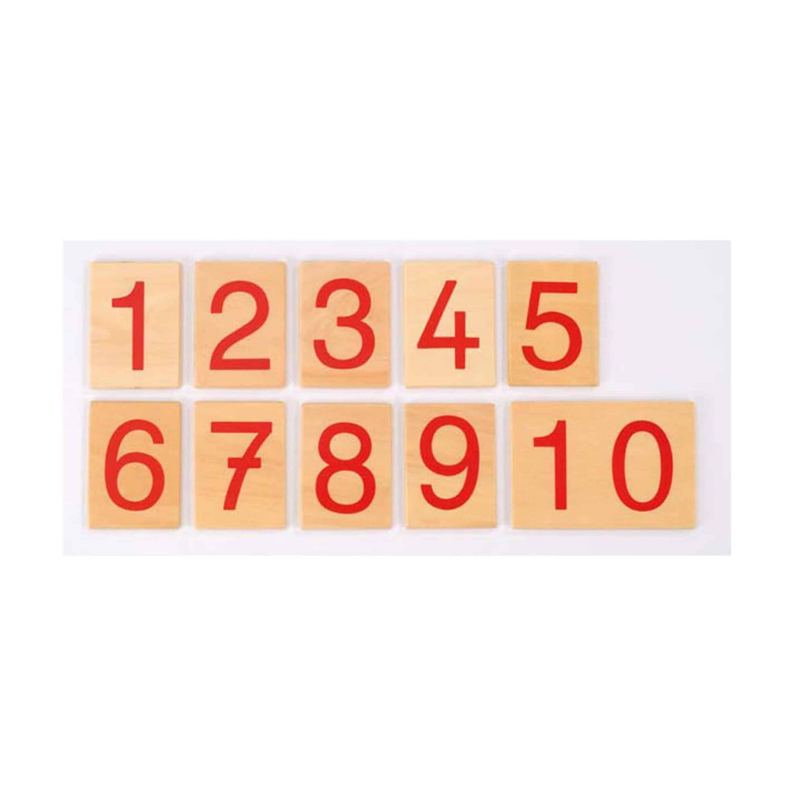 Zahlenkarten für numerische Stangen